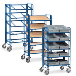 fetra Shelf trolley with 5 inclinable shelves