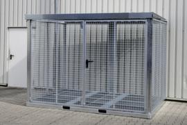 Bauer Gas cylinder depot with roof and base