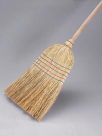 Straw broom