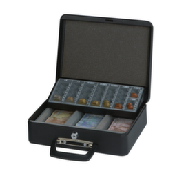 MAUL Cash box with practical divider for EUR coins
