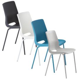 rbm Plastic shell chair Ana with colorful frame
