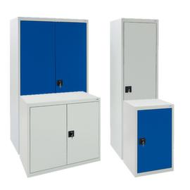 stumpf Hinged door cabinet with galvanized shelves