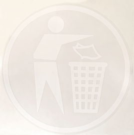 Sticker for Waste garbage can