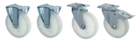 Bauer 2 swivel castors/2 fixed castors Ø 180 mm for Hinged floor/tilting container