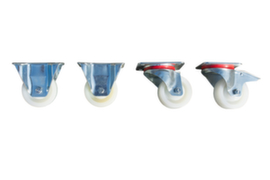 Bauer 2 swivel castors/2 fixed castors Ø 100 mm for Mini tipping container