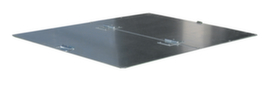 Hinged lid for tipping containers