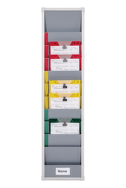 EICHNER Planning board with 11 pockets, height x width 1282 x 315 mm