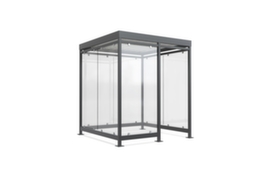 WSM Smoker's shelter, width x depth 2165 x 2165 mm