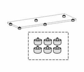Floor leveling screws