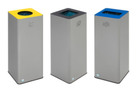 VAR Recycling bin WS Quadro 79 with clamping ring for bag attachment