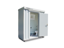 Säbu Toilet container FLADAFI®, height x width x depth 2500 x 2100 x 1140 mm