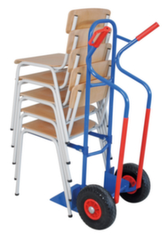 Chair trolley, load capacity 250 kg, Solid rubber tires