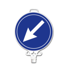 Guide sign for chain stand set, Arrow left