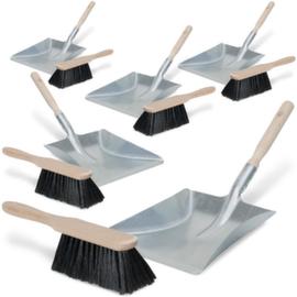 Hand brush set with Horsehair bristles, sweeping width 280 mm