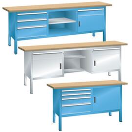 LISTA Workbench with drawers and cabinets