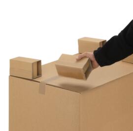 Self-adhesive cardboard feet