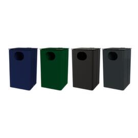 Combination ashtray with protective roof