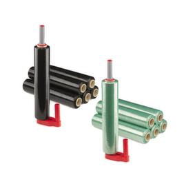 Environmentally friendly stretch film set with 6 rolls and dispenser