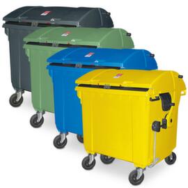 Waste container with sliding lid