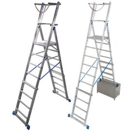 Krause Rollable telescopic platform ladder STABILO® Professional