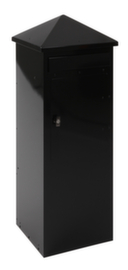 Freestanding letterbox, black