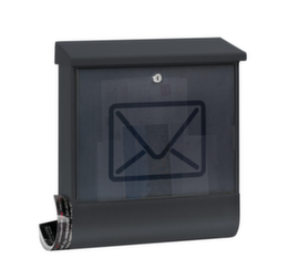 Wall letterbox Lucenta with newspaper compartment