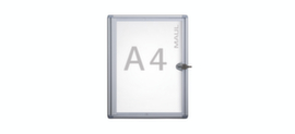 MAUL Flat display case MAULextraslim for indoor use