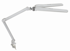 MAUL Dimmable LED task light MAULcraft duo with 2 light heads, light cool white (daylight white), white