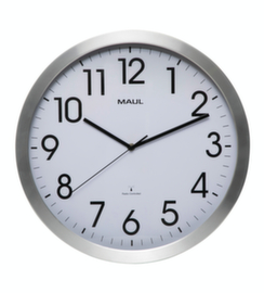 MAUL Elegant radio-controlled wall clock MAULmove, with Arabic numerals, Ø 400 mm