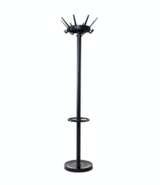 MAUL Coat rack MAULcaligo, with 16/8/4 hooks, matt black