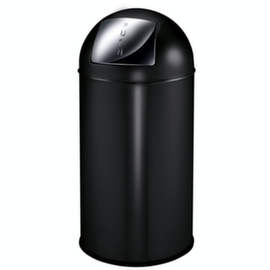 Round waste garbage can EKO Pushcan with 40 l capacity