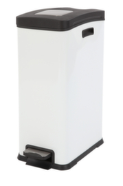Stainless steel pedal garbage can EKO Rejoice with plastic lid