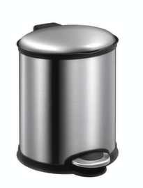 Pedal garbage can EKO Ellipse made of brushed stainless steel
