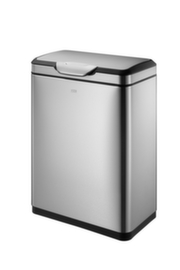 Stainless steel pedal garbage can EKO Touch Pro with wide button