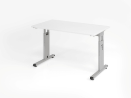 Narrow desk Mini-Office with C-foot frame