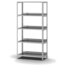 hofe Screw-on file shelving basic bay with cover shelf
