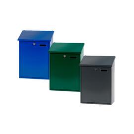 Wall letterbox Sebastian with nameplate