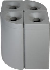 Self-extinguishing waste garbage can probbax®