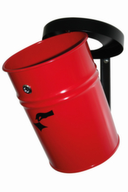 Self-extinguishing waste garbage can FIRE EX for wall mounting