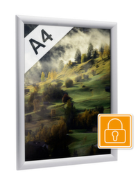 Security snap frame for inside