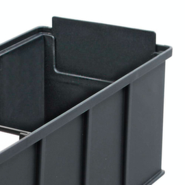 Pull-out stop for shelf box