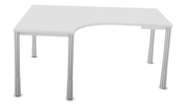 Nowy Styl Height-adjustable free-form desk E10 with 4-legged round tube frame