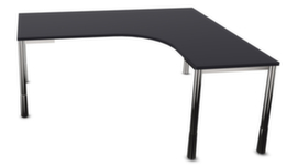Nowy Styl Height-adjustable free-form desk E10 with 4-legged round tube frame