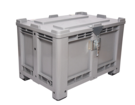 Pallet box with hinged lid