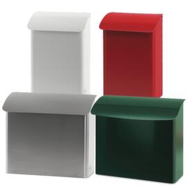 Wall letterbox with concealed lock
