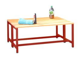 PAVOY Changing room bench Basis with wooden slats