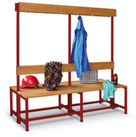 PAVOY Changing room bench Basis with wooden slats