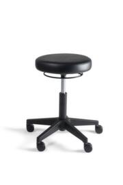 Swivel stool with imitation leather cover