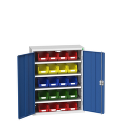bott Magazine cabinet verso with open fronted storage bins