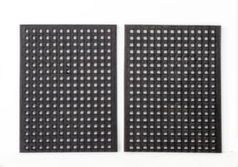 Grating for hazardous materials cabinet